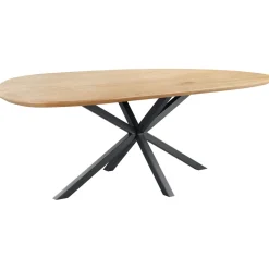 Pronto Wonen Eettafel Tavolo eikenhout 230x115 cm kiezel bruin