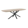 Discount Pronto Wonen Eettafel Tavolo eikenhout 240x100 cm Deens ovaal lichtbruin