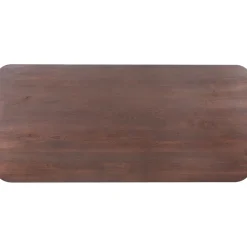 Clearance Pronto Wonen Eettafel Tavolo eikenhout 220x100 cm rechthoekig donkerbruin