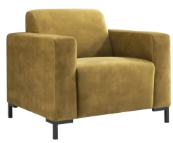 Online Pronto Wonen Fauteuil Alpa pocketveren/HR-schuim zitting gold