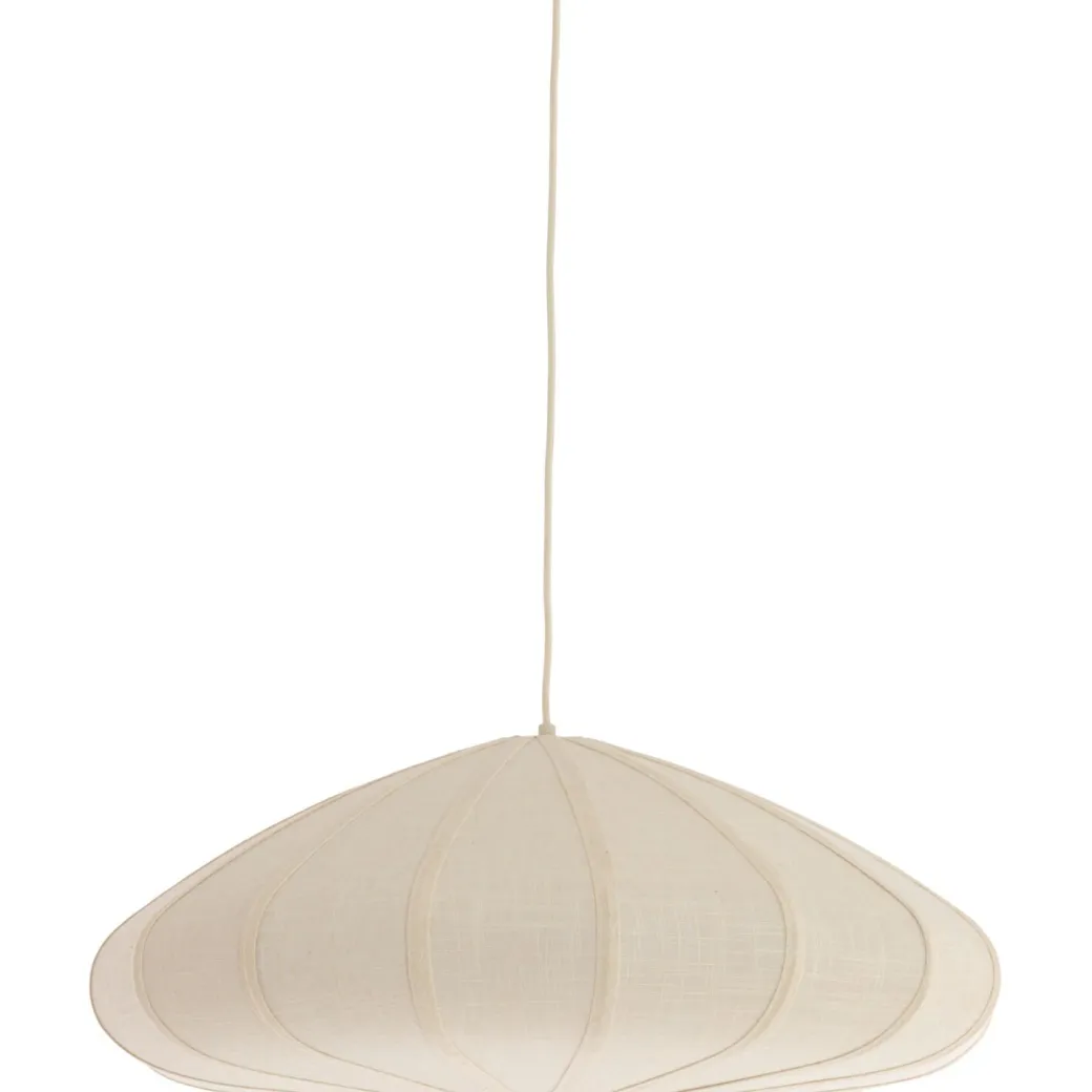 New Pronto Wonen Hanglamp Cantilupo L wit linnen 1-lichts