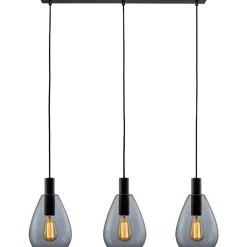Sale Pronto Wonen Hanglamp Felinio smoke glas 3-lichts