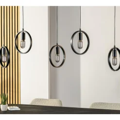 Outlet Pronto Wonen Hanglamp Girare zwart metaal 5-lichts