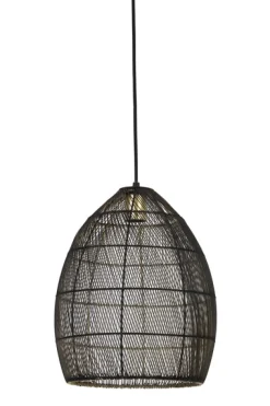 New Pronto Wonen Hanglamp Marola zwart goud 37x30 cm