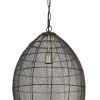New Pronto Wonen Hanglamp Marola zwart goud 53x40 cm