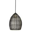 Discount Pronto Wonen Hanglamp Marola zwart goud 25x20 cm