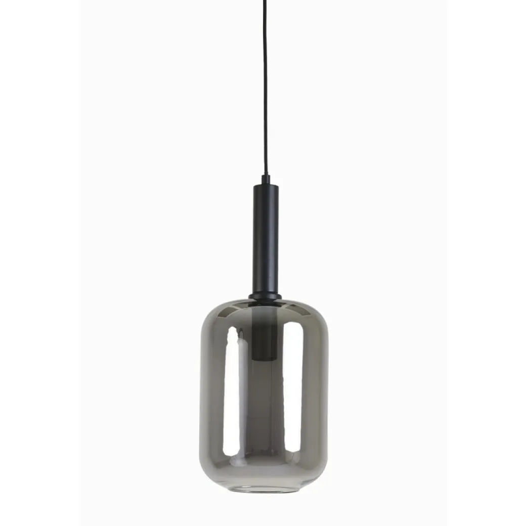 Pronto Wonen Hanglamp Peglio glas smoke zwart 1-lichts