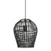 New Pronto Wonen Hanglamp Scarperio rond 31 cm rotan zwart