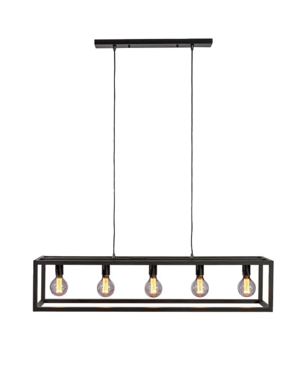 New Pronto Wonen Hanglamp Tiamo zwart staal 5-lichts