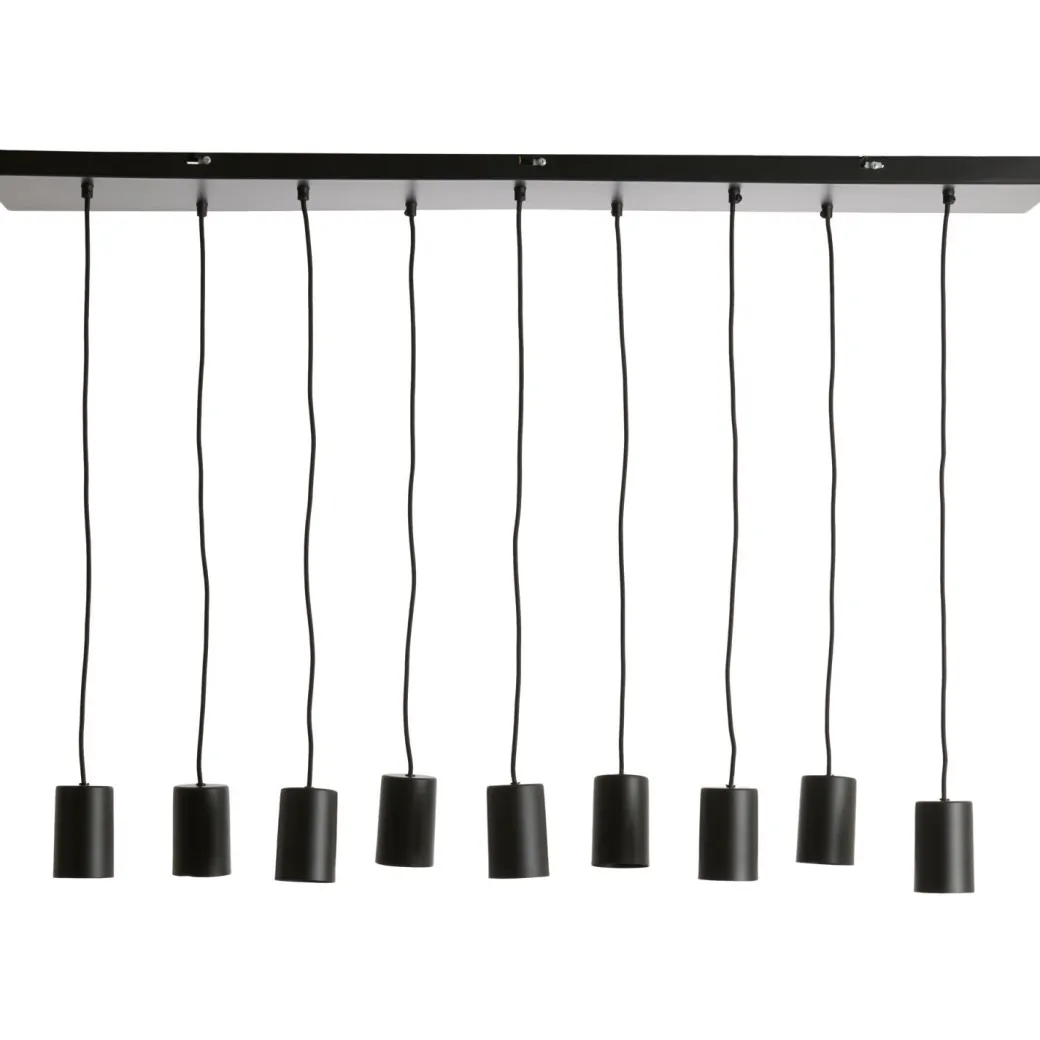 Pronto Wonen Hanglamp Trecate mat zwart 9-lichts