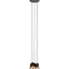 Hot Pronto Wonen Hanglamp Trecate mat zwart 5-lichts rond