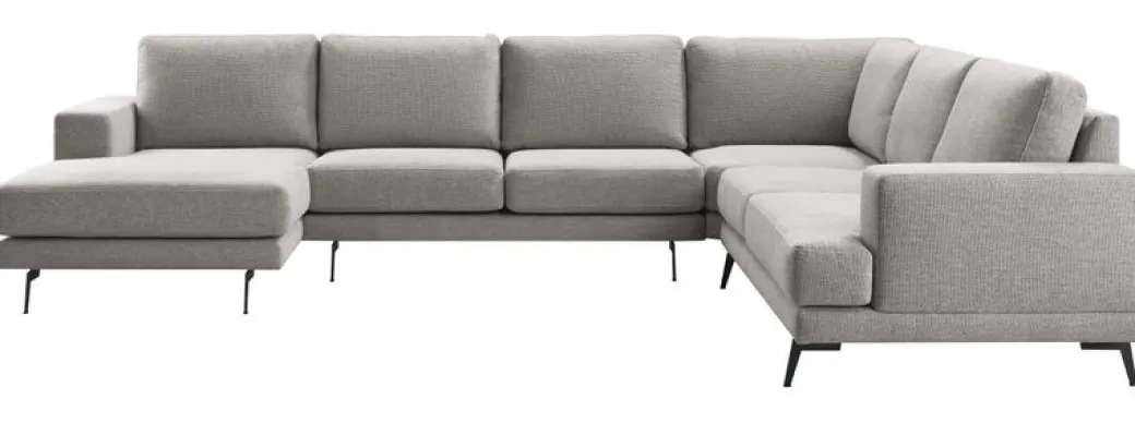 Outlet Pronto Wonen Hoekbank Acante pocket/visco zitting grijs