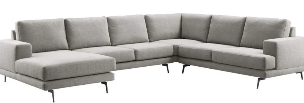 Outlet Pronto Wonen Hoekbank Acante pocket/visco zitting grijs