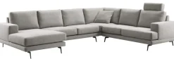 Outlet Pronto Wonen Hoekbank Acante pocket/visco zitting grijs