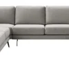 Pronto Wonen Hoekbank Acante pocket/visco zitting grijs