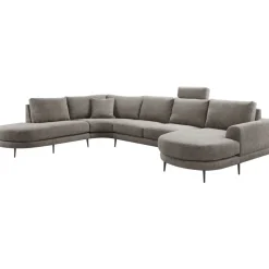 Outlet Pronto Wonen Hoekbank Aziri pocket visco zitting excellent rug taupe