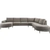 Outlet Pronto Wonen Hoekbank Aziri pocket visco zitting taupe