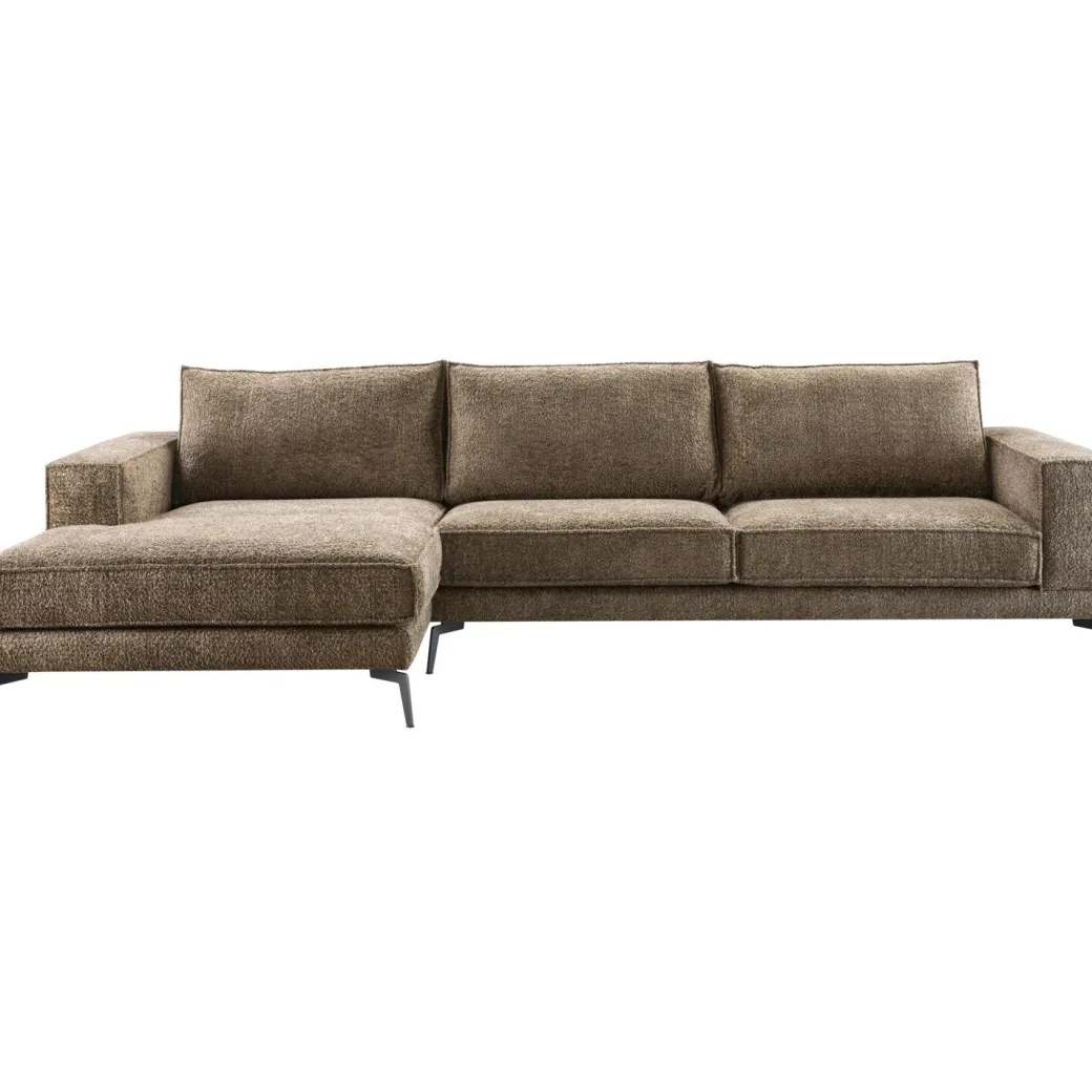 Sale Pronto Wonen Hoekbank links Andelo bruin premium comfort