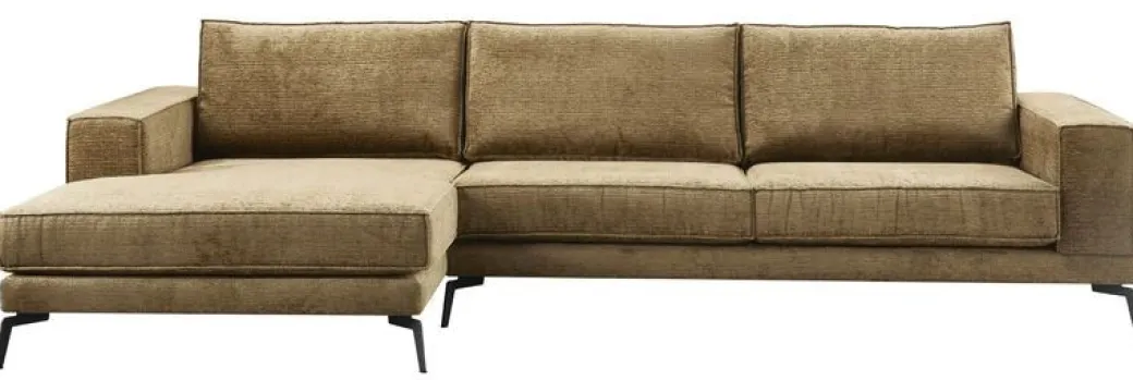 Hot Pronto Wonen Hoekbank links Andelo HR-schuim zitting bruin
