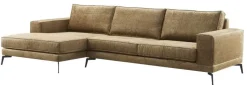Hot Pronto Wonen Hoekbank links Andelo HR-schuim zitting bruin