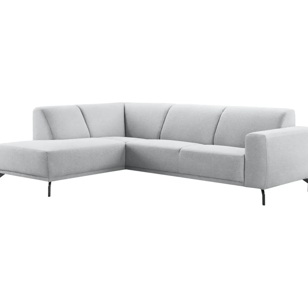 Hot Pronto Wonen Hoekbank links Bellanti lichtgrijs premium comfort