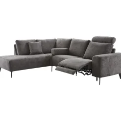 Online Pronto Wonen Hoekbank links Davanti pocket HR koudschuim donkergrijs