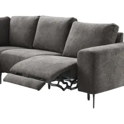 Online Pronto Wonen Hoekbank links Davanti pocket HR koudschuim donkergrijs