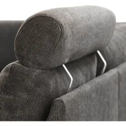 Online Pronto Wonen Hoekbank links Davanti pocket HR koudschuim donkergrijs