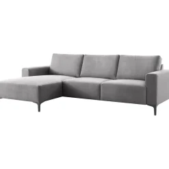 Hot Pronto Wonen Hoekbank links Fabria grijs basic comfort