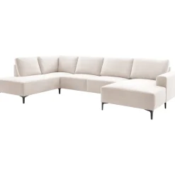 Hot Pronto Wonen Hoekbank links Fabria groot beige basic comfort