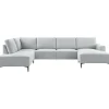 Hot Pronto Wonen Hoekbank links Fabria lichtgrijs groot basic comfort
