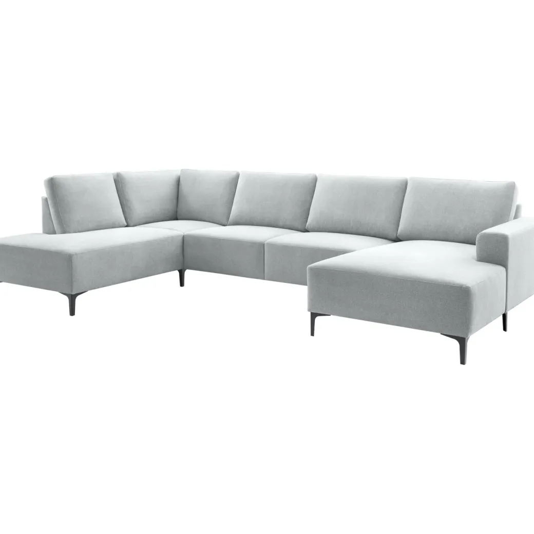Hot Pronto Wonen Hoekbank links Fabria lichtgrijs groot basic comfort