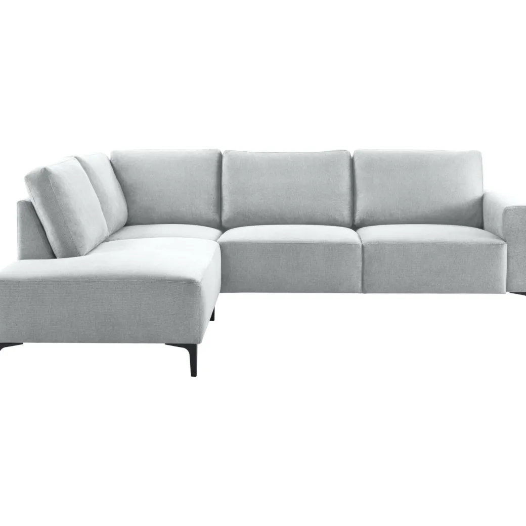 Pronto Wonen Hoekbank links Fabria lichtgrijs basic comfort