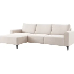 Pronto Wonen Hoekbank Links Fabria polyetherschuim beige