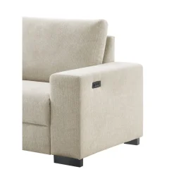 Discount Pronto Wonen Hoekbank links Florance HR koudschuim zandbeige relaxfunctie