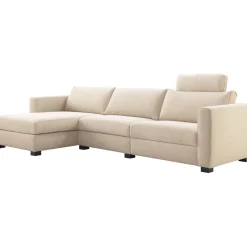 Outlet Pronto Wonen Hoekbank links Licato naturel relaxfunctie premium comfort