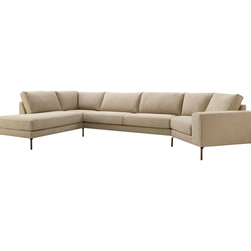 Discount Pronto Wonen Hoekbank links Linoza taupe supreme comfort