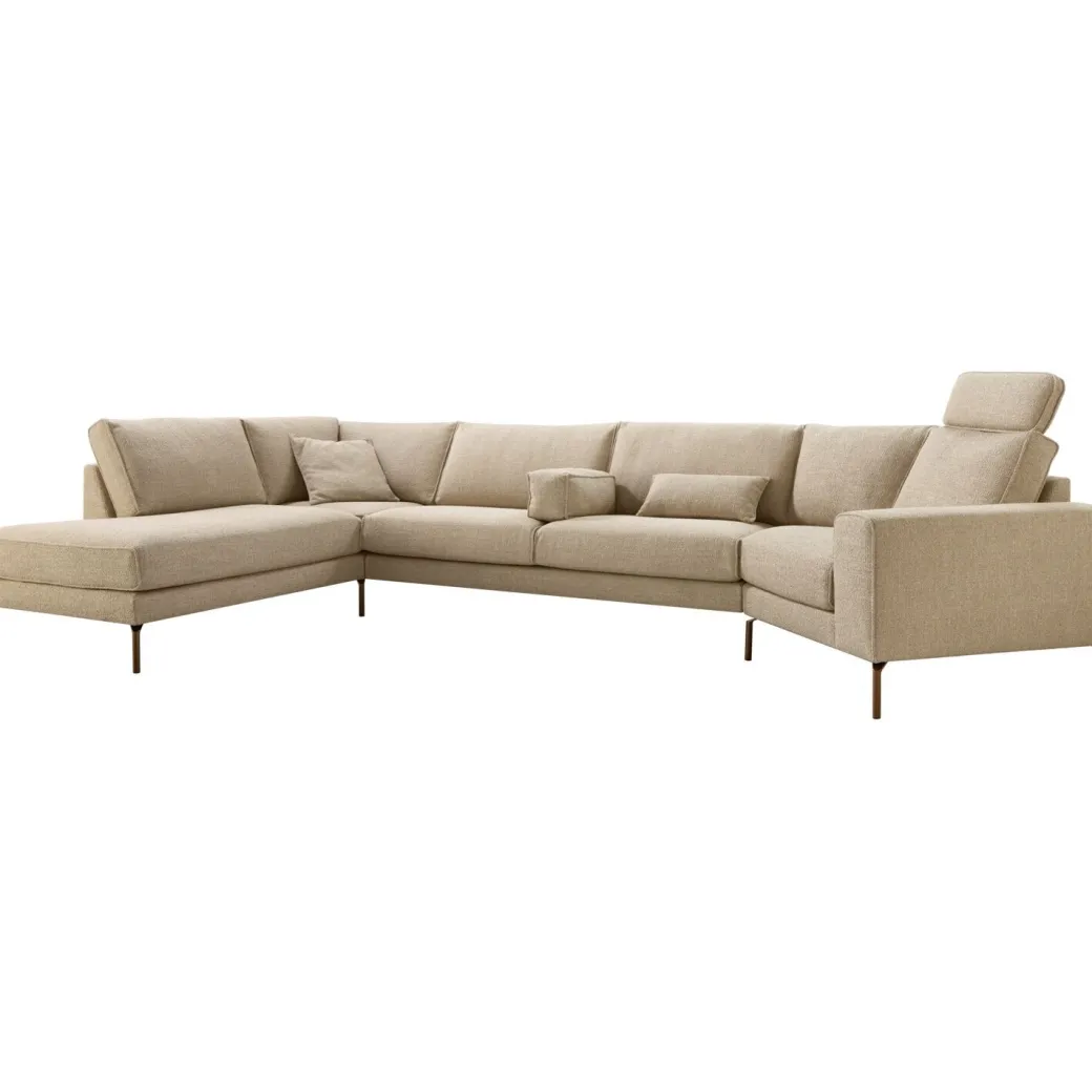 Discount Pronto Wonen Hoekbank links Linoza taupe supreme comfort