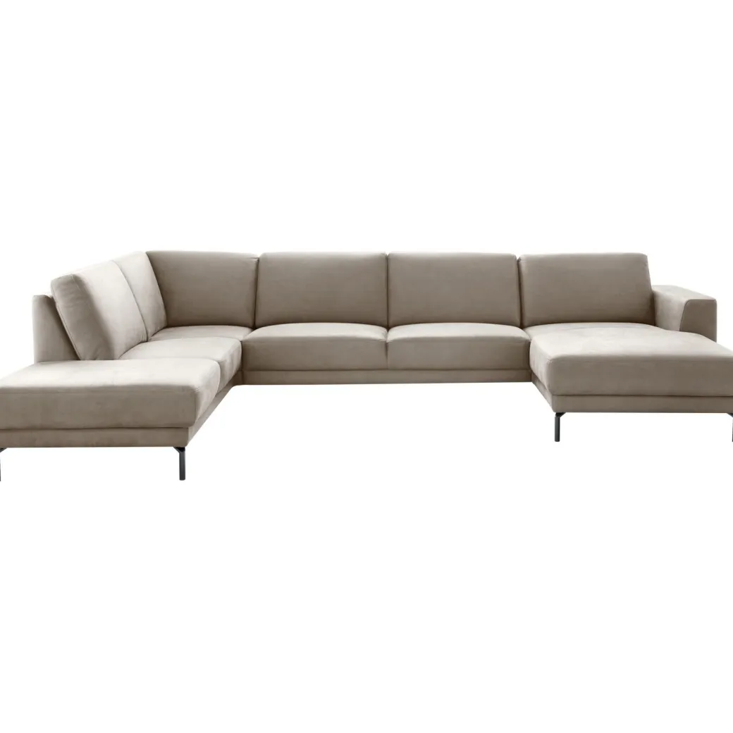 Outlet Pronto Wonen Hoekbank links Moscato traagschuim beige relaxfunctie