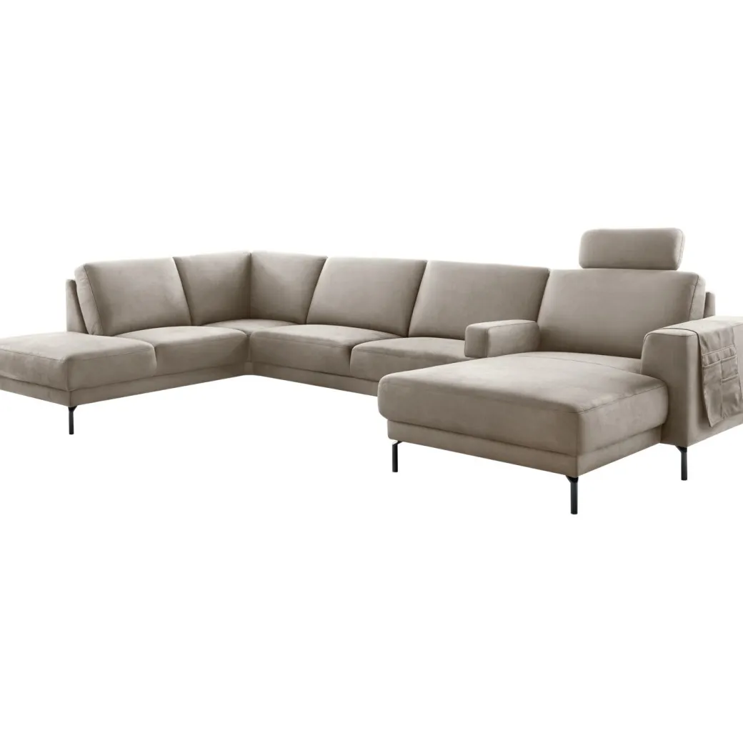 Outlet Pronto Wonen Hoekbank links Moscato traagschuim beige relaxfunctie