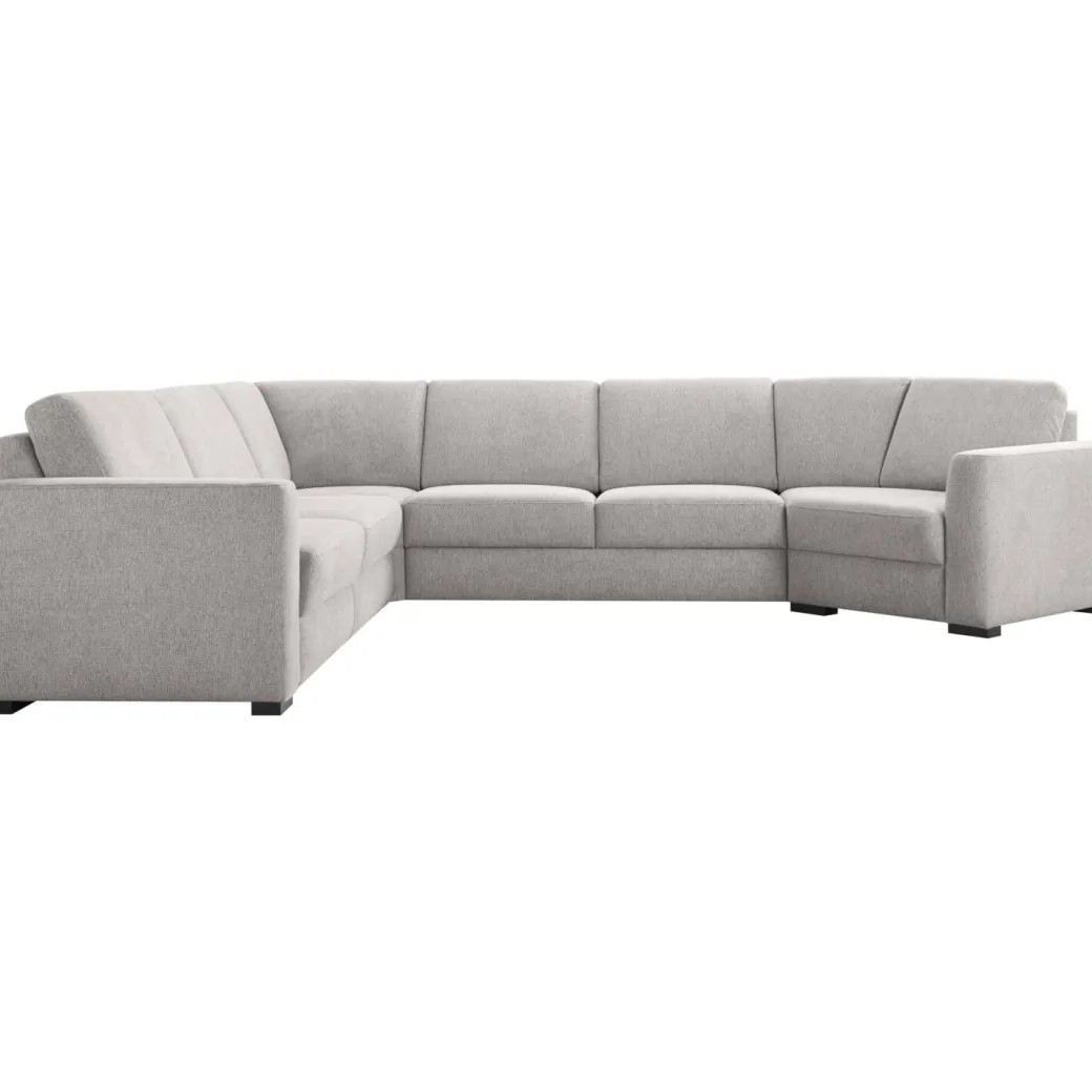 Online Pronto Wonen Hoekbank links Muscolo grijs relaxfunctie premium comfort