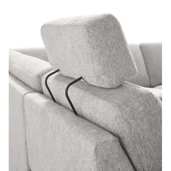 Online Pronto Wonen Hoekbank links Muscolo grijs relaxfunctie premium comfort