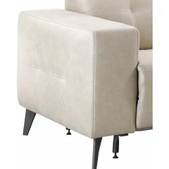 Pronto Wonen Hoekbank links Piorino pocketvering lichtgrijs relaxfunctie
