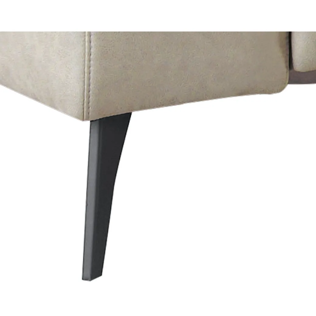 Pronto Wonen Hoekbank links Piorino pocketvering lichtgrijs relaxfunctie