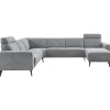 Discount Pronto Wonen Hoekbank links Puento gerecycled polyether HR-zitting grijs