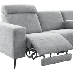 Discount Pronto Wonen Hoekbank links Puento gerecycled polyether HR-zitting grijs