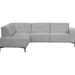 Outlet Pronto Wonen Hoekbank links Riccione lichtgrijs basic comfort