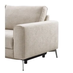 Clearance Pronto Wonen Hoekbank Linoza naturel relaxfunctie rechts premium comfort