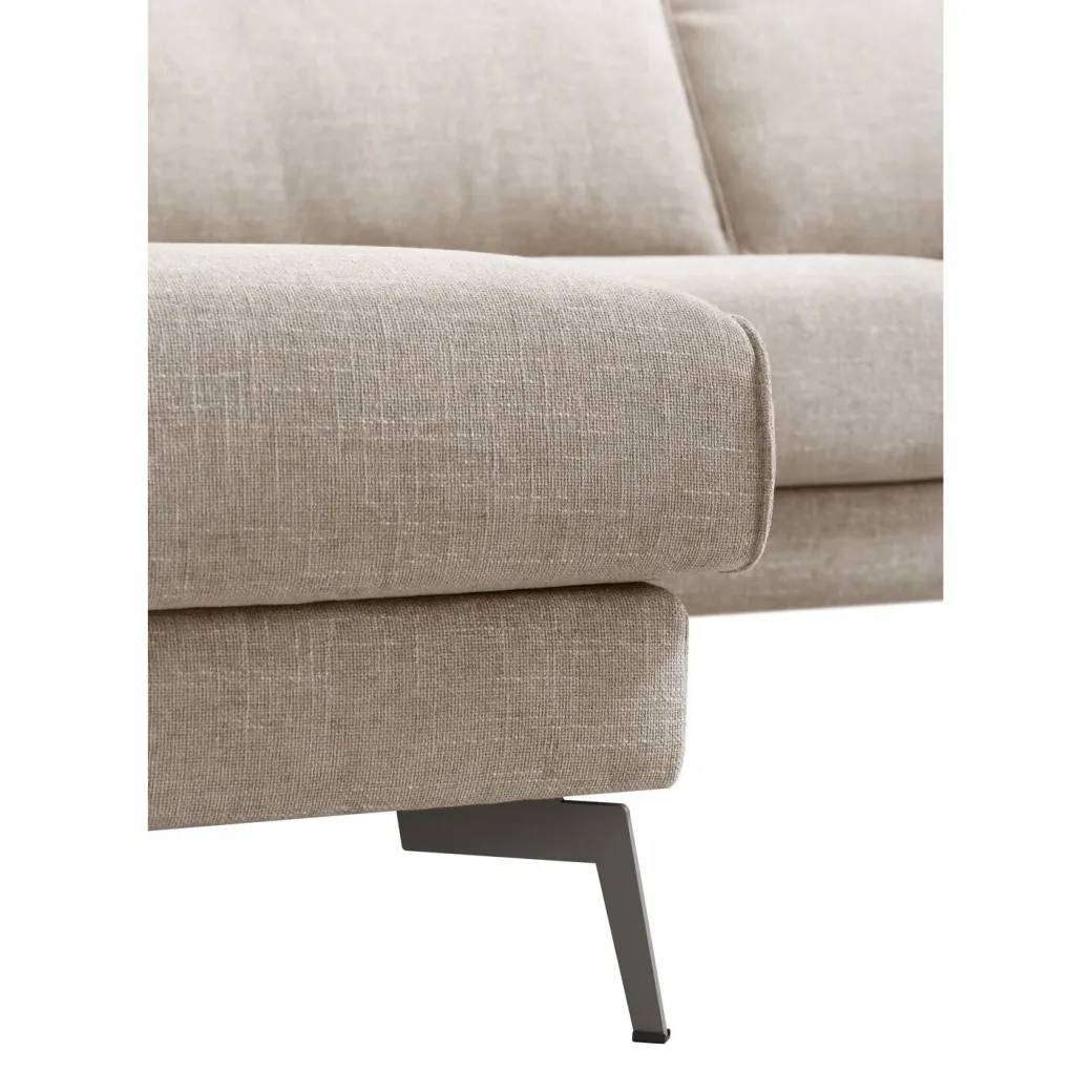 Clearance Pronto Wonen Hoekbank Linoza naturel relaxfunctie rechts premium comfort