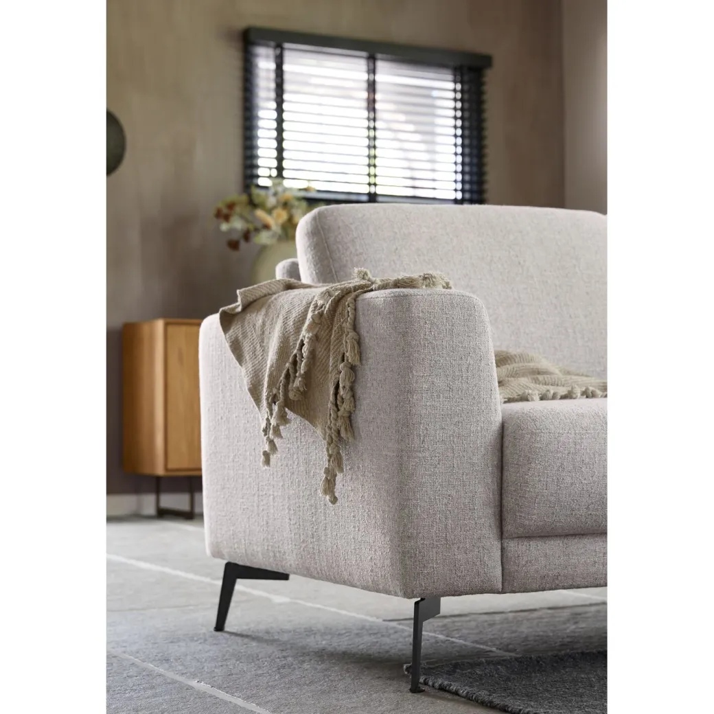 Discount Pronto Wonen Hoekbank Moscato bonell HR-schuim zitting lichtgrijs